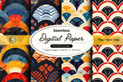 Seamless digital paper pack - art deco patterns Product Image 1