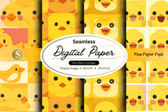 Seamless digital paper - yellow chick pattern Product Image 1