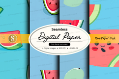 Seamless digital paper with watermelon pattern Product Image 1