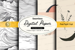 Seamless digital paper pack mockup Product Image 1