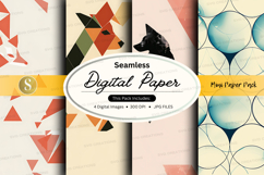 Seamless digital paper pack mockup Product Image 1