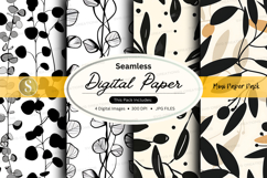 Seamless digital paper pack - minimalist pattern Product Image 1