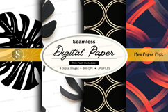 Seamless digital paper pack - minimalist patterns Product Image 1