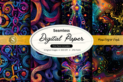 Seamless digital paper pack mockup Product Image 1