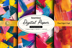 Seamless digital paper pack mockup Product Image 1