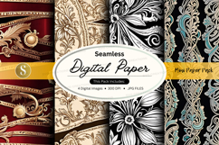 Seamless digital paper pack mockup Product Image 1