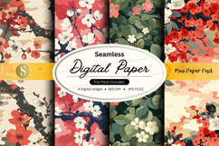 Seamless digital paper - floral pattern pack Product Image 1