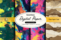 Seamless digital paper pack mockup Product Image 1