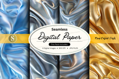 Seamless digital paper pack - satin textures Product Image 1