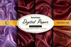 Seamless digital paper pack with satin textures Product Image 1