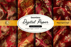 Seamless digital paper with floral pattern Product Image 1