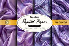 Seamless digital paper purple swirls pattern Product Image 1