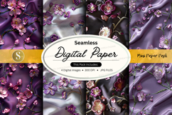 Seamless digital paper with floral pattern Product Image 1