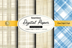 Seamless digital paper pack - plaid patterns Product Image 1