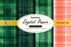 Seamless digital paper pack - plaid patterns Product Image 1