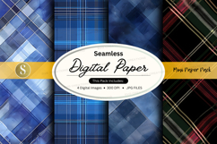 Seamless plaid digital paper pack Product Image 1