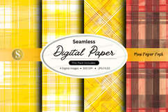 Seamless digital paper pack - plaid patterns Product Image 1