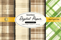 Seamless digital paper pack - plaid patterns Product Image 1