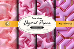 Seamless pink digital paper texture background mockup Product Image 1
