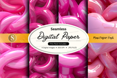 Pink seamless digital paper texture background floral design Product Image 1