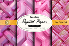 Seamless pink digital paper pack textures background Product Image 1