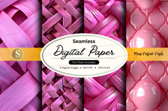 Seamless digital paper pack purple pink textures background Product Image 1