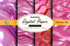 Seamless pink digital paper texture background design Product Image 1