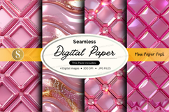 Seamless pink digital paper texture pack background Product Image 1