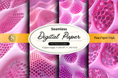 Pink seamless digital paper pack floral background texture Product Image 1