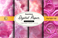 Seamless pink digital paper texture background mockup Product Image 1