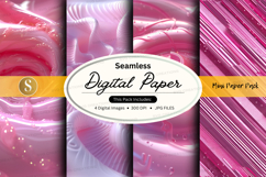 Seamless pink digital paper texture pack background design Product Image 1