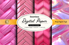 Seamless digital paper pack pink floral texture background Product Image 1