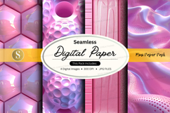 Seamless pink digital paper pack background texture Product Image 1