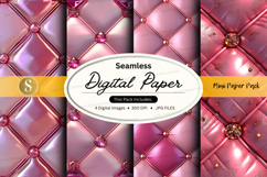 Seamless pink quilted digital paper texture background Product Image 1