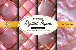 Seamless pink glitter digital paper texture background Product Image 1