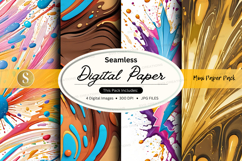 Seamless digital paper textures background design patterns Product Image 1