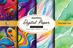 Seamless digital paper textures for creative design backgrou Product Image 1