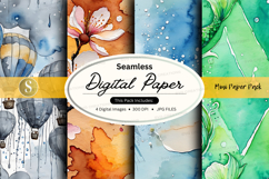 Seamless digital paper pack textures background design Product Image 1