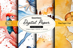 Seamless digital paper pack textures background design Product Image 1