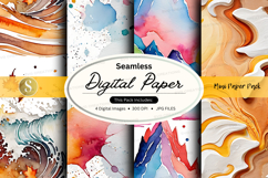 Seamless digital paper textures abstract watercolor backgrou Product Image 1