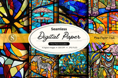 Seamless digital paper textures colorful abstract patterns d Product Image 1