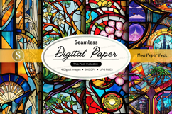 Seamless digital paper patterns vintage floral background Product Image 1