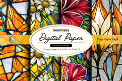 Seamless floral digital paper pattern vintage design Product Image 1