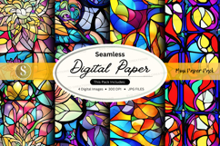 Seamless digital paper textures colorful abstract patterns Product Image 1