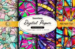 Seamless digital paper patterns colorful abstract design Product Image 1
