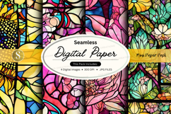Seamless floral digital paper pack vintage design Product Image 1