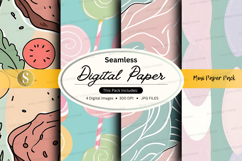 Seamless digital paper pack with pastel textures and pattern Product Image 1