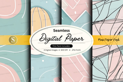 Seamless digital paper textures pack pastel abstract design Product Image 1