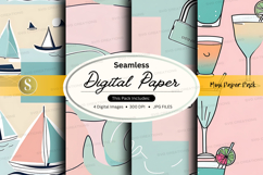 Seamless digital paper pack with pastel textures and pattern Product Image 1