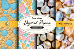 Seamless digital paper textures pack with pastel polka dots Product Image 1